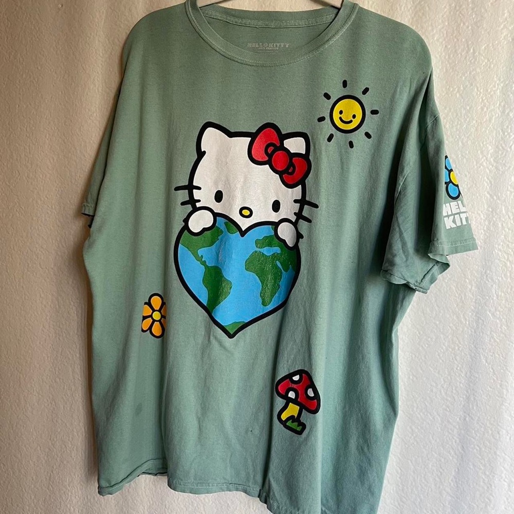 Hello kitty nature oversized tee